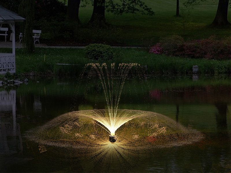 Плавающий фонтан 