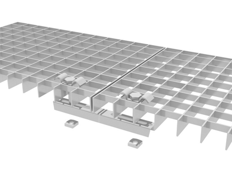 Двойной крепеж FC (две прижимные скобы, два шестигранных болта М8, две четырехгранных гайки)