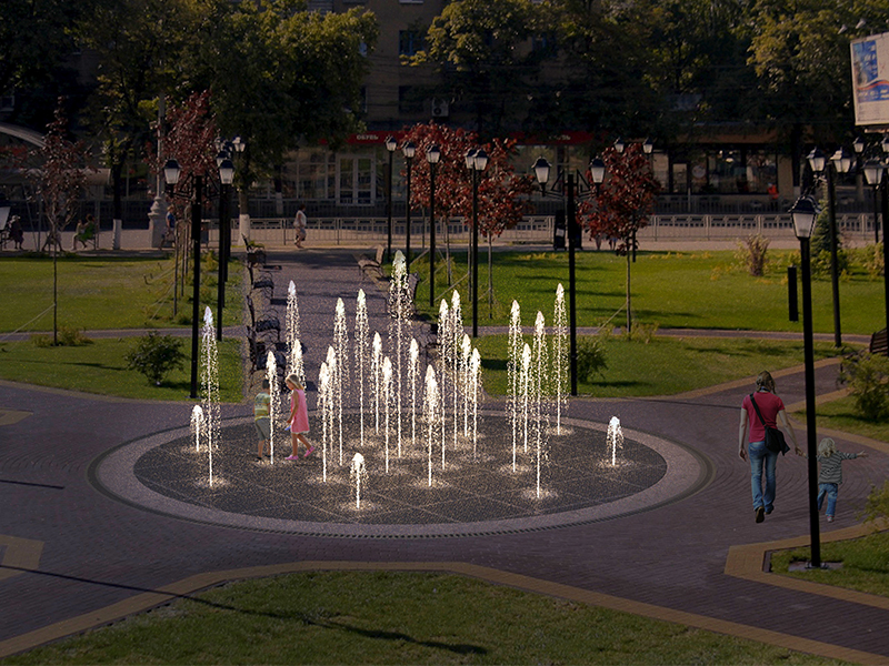 Пешеходный фонтан FC 8800 (с погружными насосами)