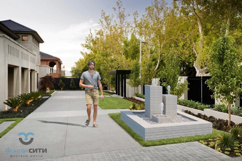 Малогабаритный фонтан модульный 1500 х 1500