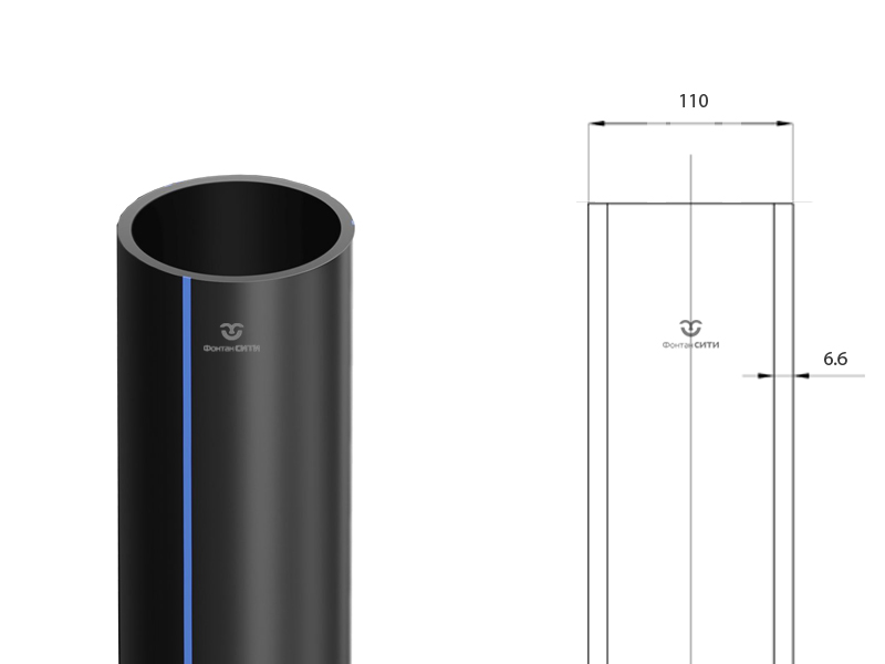 Трубы FC ПНД 100 водопроводные (110)