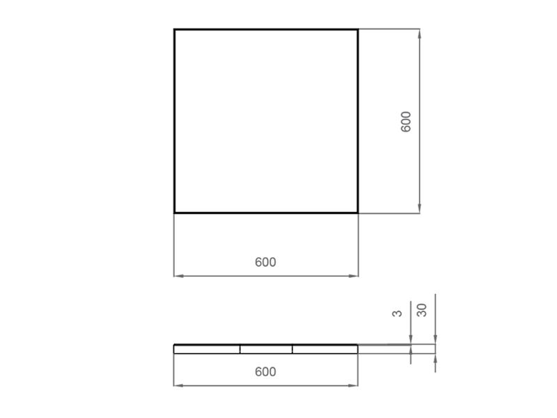 Гранитная плита для сухого фонтана 600x600 (Покостовский)-3