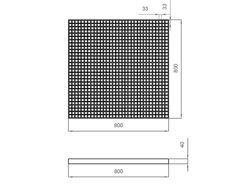 Настил из нержавеющей стали для сухого фонтана 800x800-4