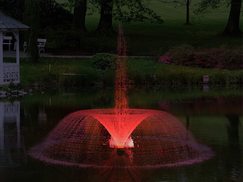 Плавающий фонтан 