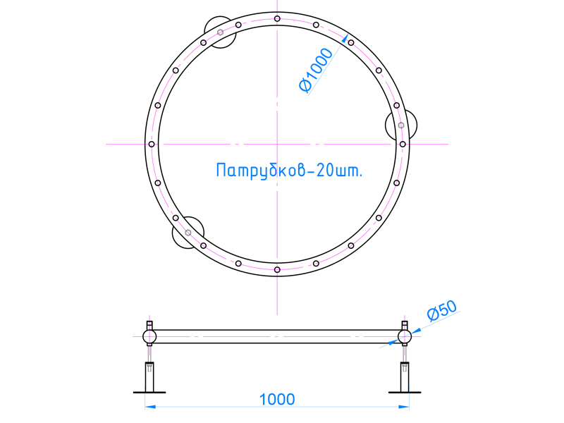 Фонтанное кольцо FC-ХN-1000