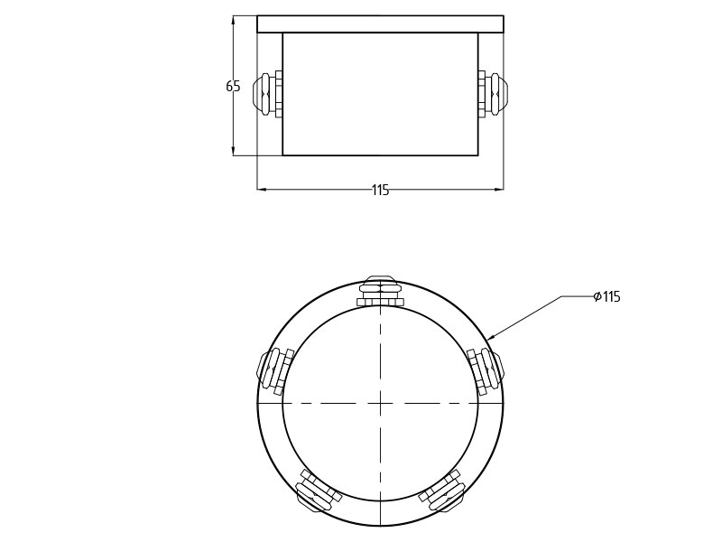 Подводная клеммная коробка ПКК FC D115 AISI 304