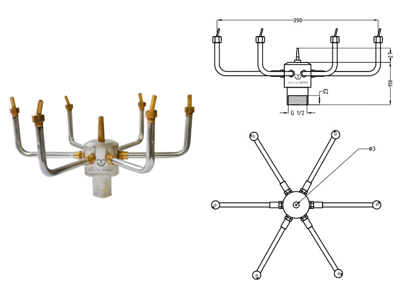 Фонтанная насадка FC 