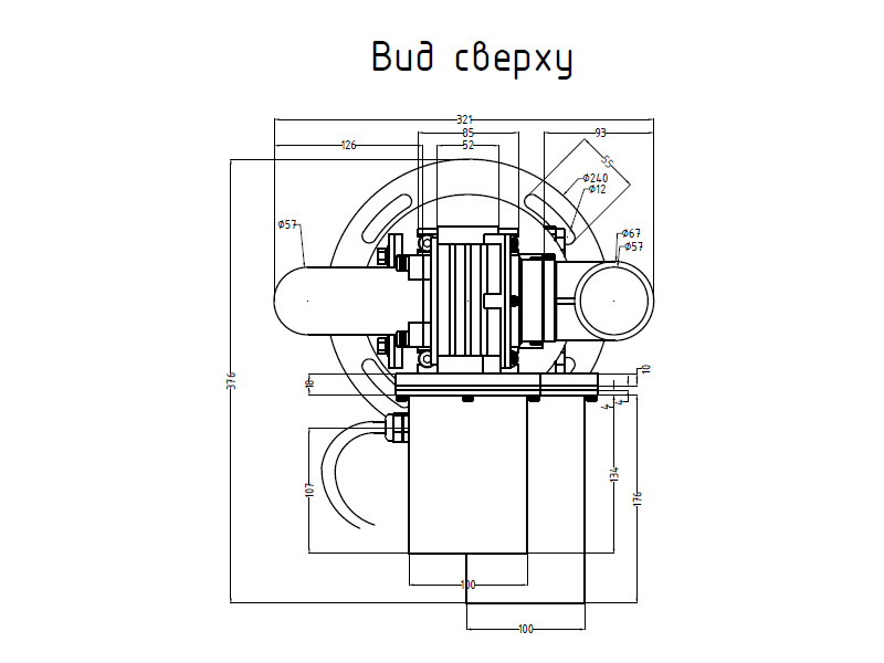 Фонтанный агрегат с приводом 
