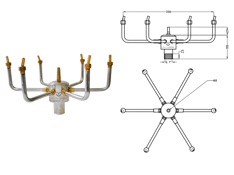 Фонтанная насадка FC 