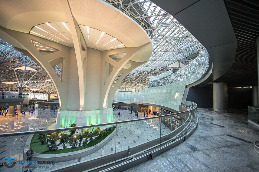 Интерьерный фонтан Аэропорт Внуково, изображение