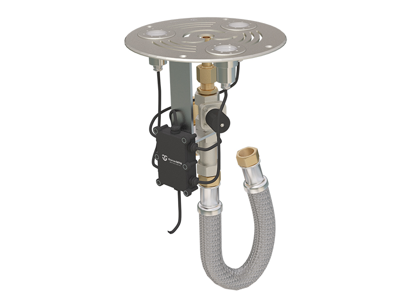 Круглый модуль сухого фонтана FC 24 V RGBW (Комета)