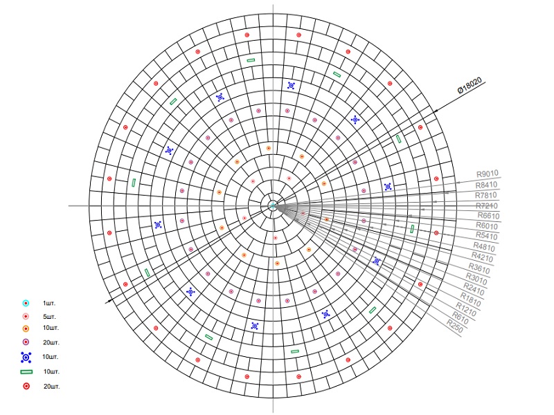 Пешеходный фонтан FC 18020 Евпатория (с погружными насосами)-10