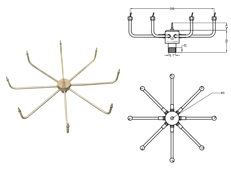 Фонтанная насадка FC 