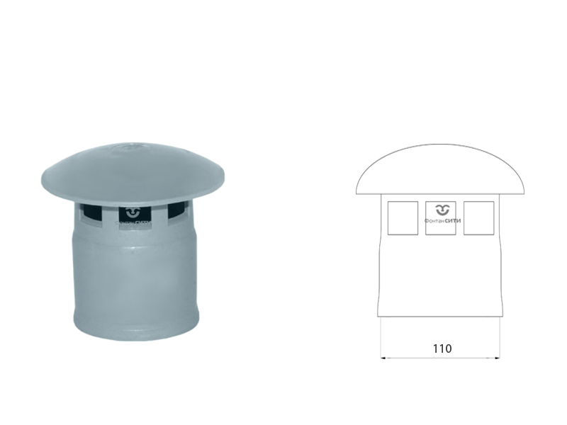 Дефлектор FC для вентиляционной трубы (грибок) (110)