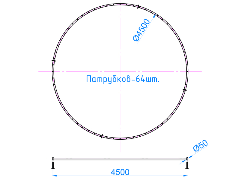 Фонтанное кольцо FC-ХN-4500 (50, 56, 8)