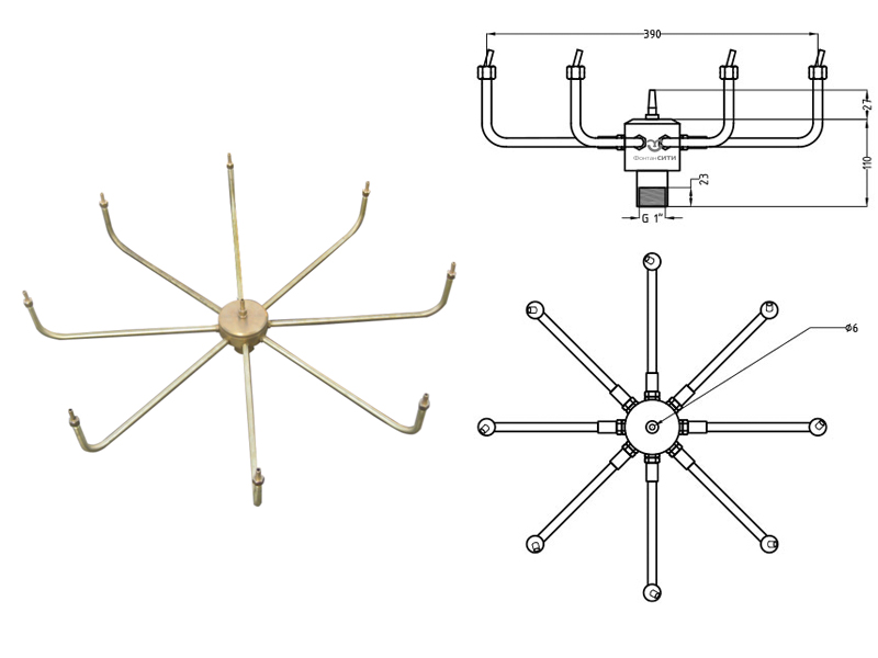Фонтанная насадка FC 