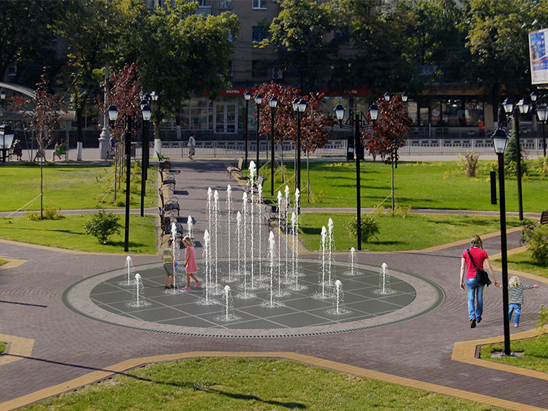 Пешеходный фонтан FC 8800 (с погружными насосами)-2