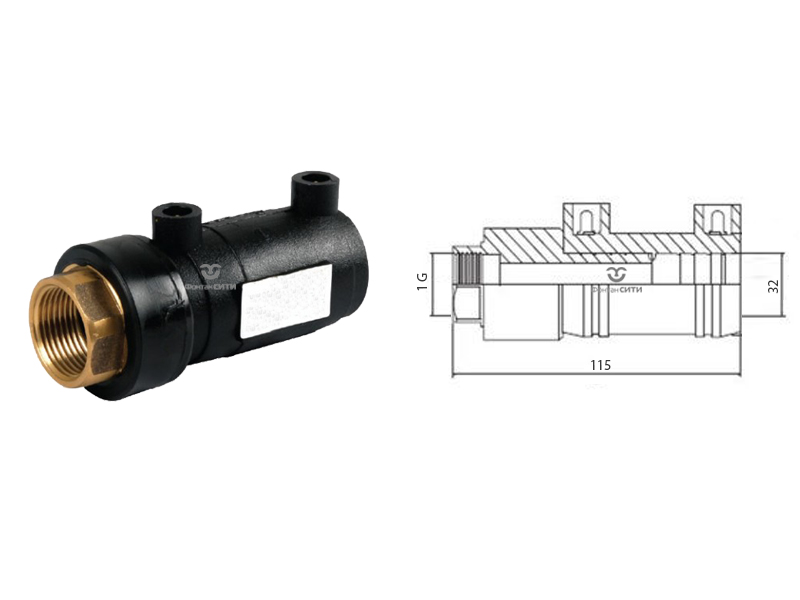 Переход электросварной FC (ПЭ/Латунь)-2