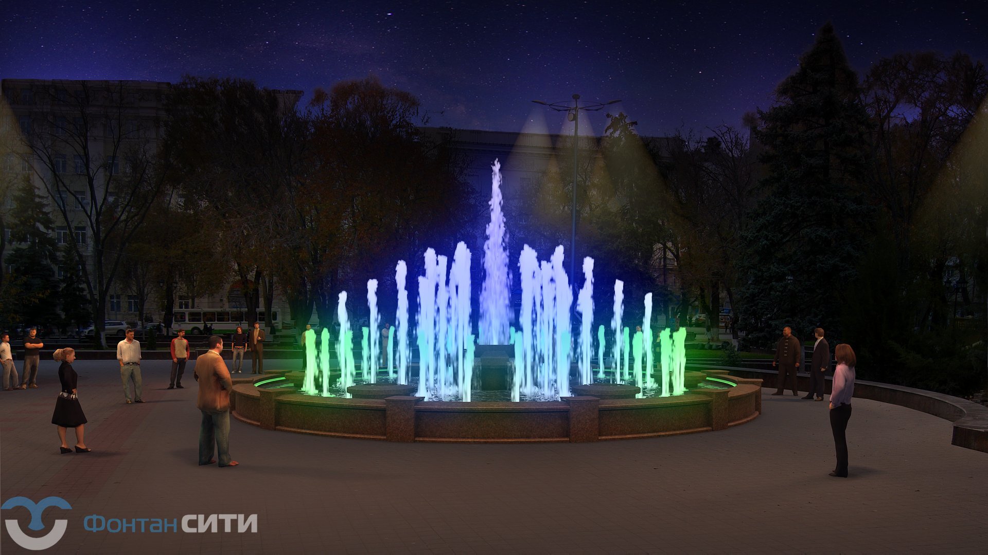 Фонтан в Ростове, изображение