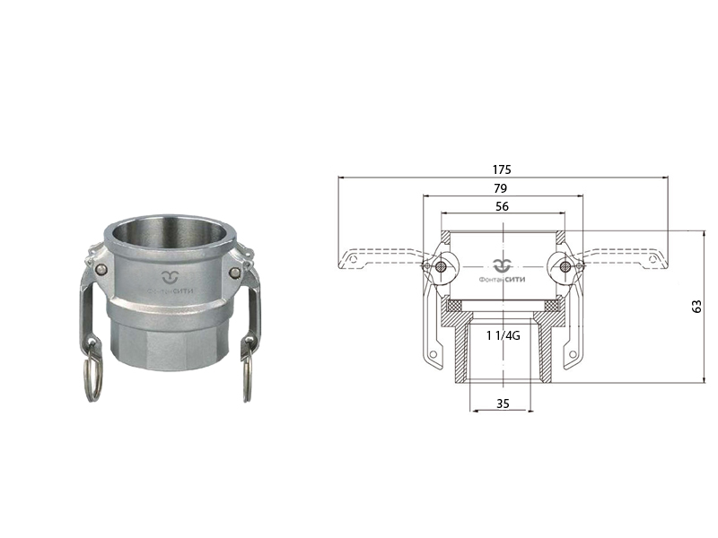 Камлок тип D-2