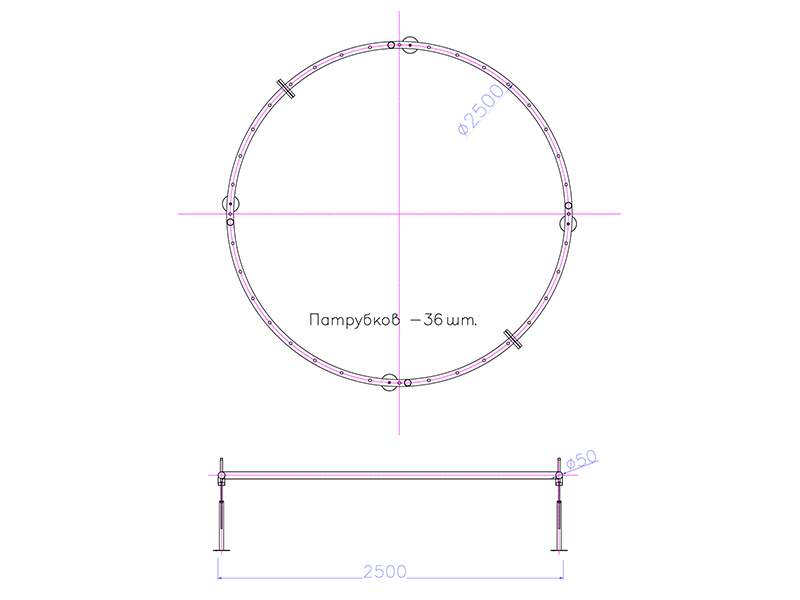 Фонтанное кольцо FC-ХN-2500 (50, 36, 4)