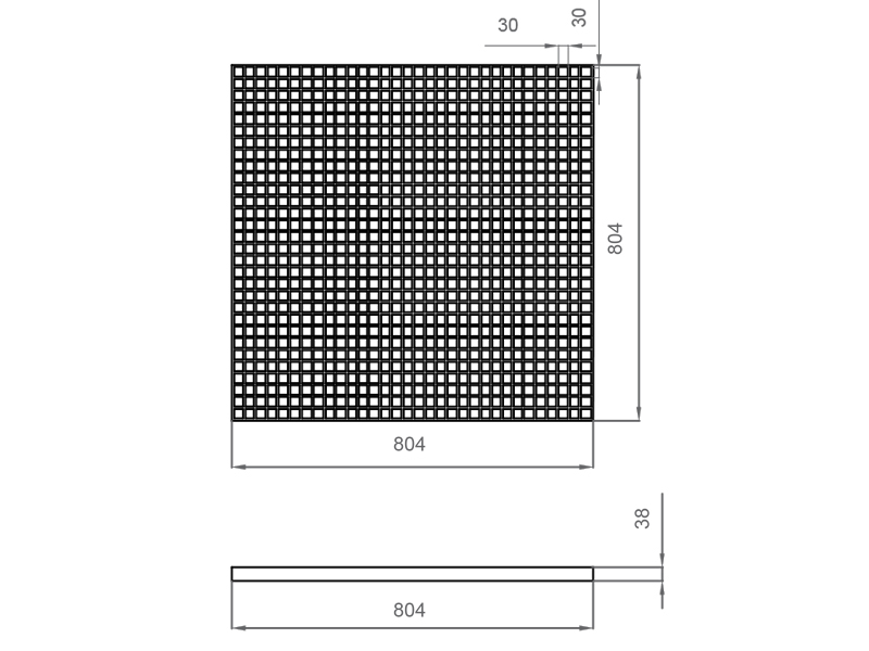 Композитный настил для пешеходного модуля 800x800-3