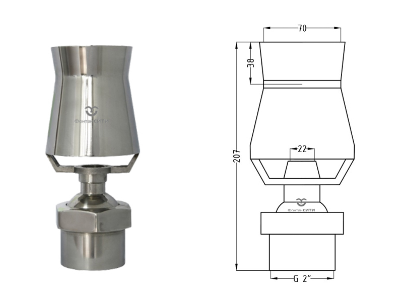 Фонтанная насадка FCH 