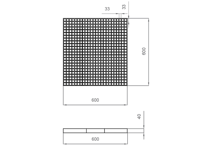 Настил из нержавеющей стали для сухого фонтана 600x600-4