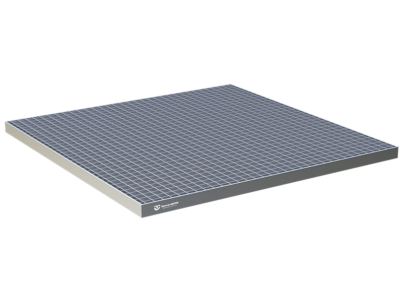 Настил из нержавеющей стали для сухого фонтана 1000x1000-1