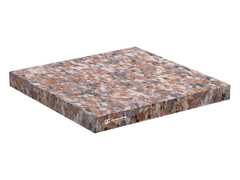 Гранитная плита для пешеходного модуля 600x600 (Дымовский)-2