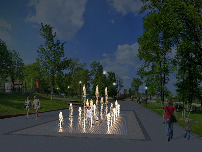 Пешеходный фонтан FC 5600х8800 (с насосами сухой установки)-4