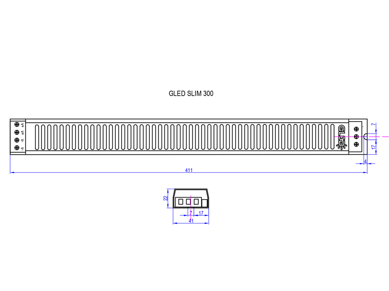 Блок питания Gled Slim - 300-2