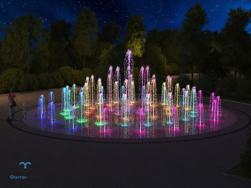 Пешеходный фонтан FC 14820 (с насосами сухой установки)