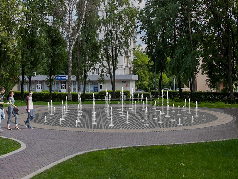 Пешеходный фонтан FC 10400 (с погружными насосами)-2