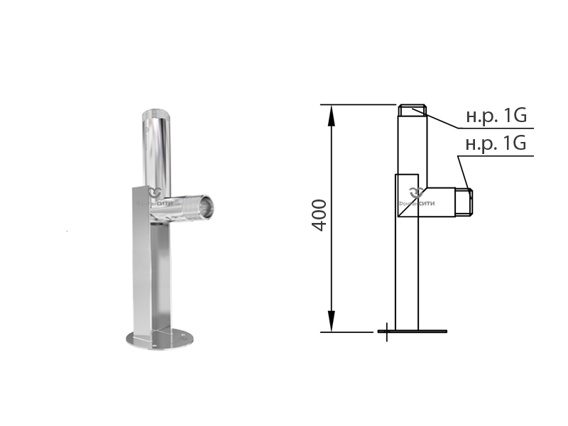 Стойка насадки 400 мм.