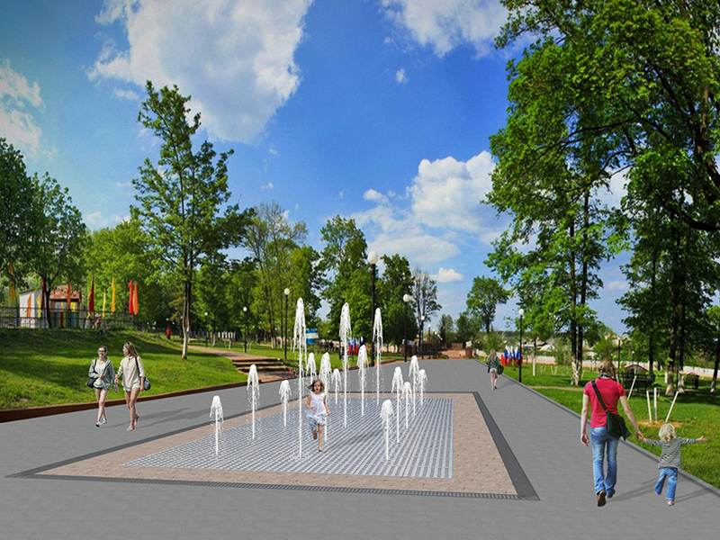 Пешеходный фонтан FC 5600х8800 (с насосами сухой установки)-2