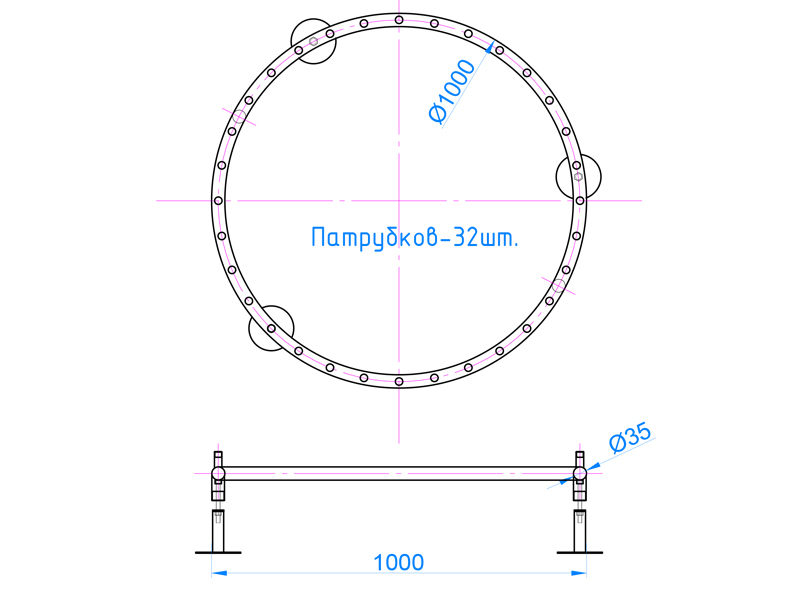 Фонтанное кольцо FC-ХN-1000