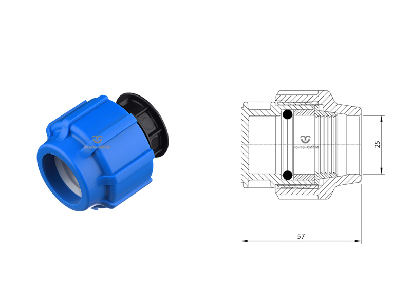 Заглушка FC компрессионная-1