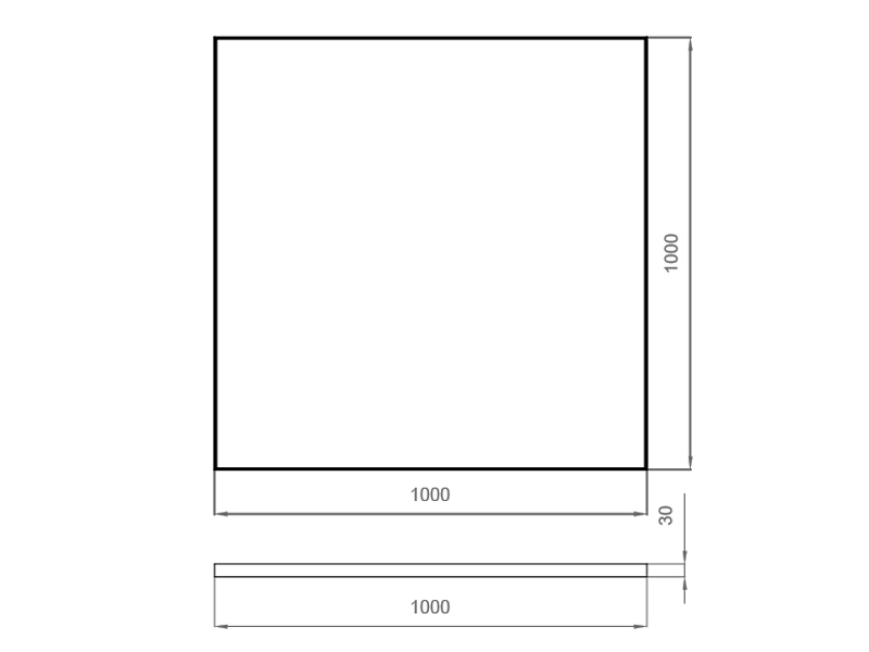 Гранитная плита для сухого фонтана 1000x1000 (Дымовский)-3