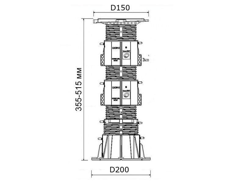 Опора пешеходного фонтана FC 355-1