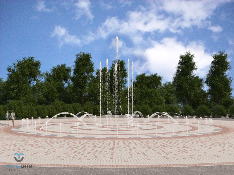 Пешеходный фонтан FC 18020 Евпатория (с насосами сухой установки)-3