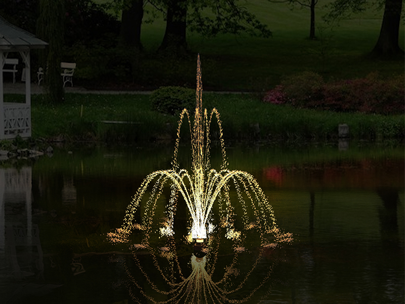 Плавающий фонтан 