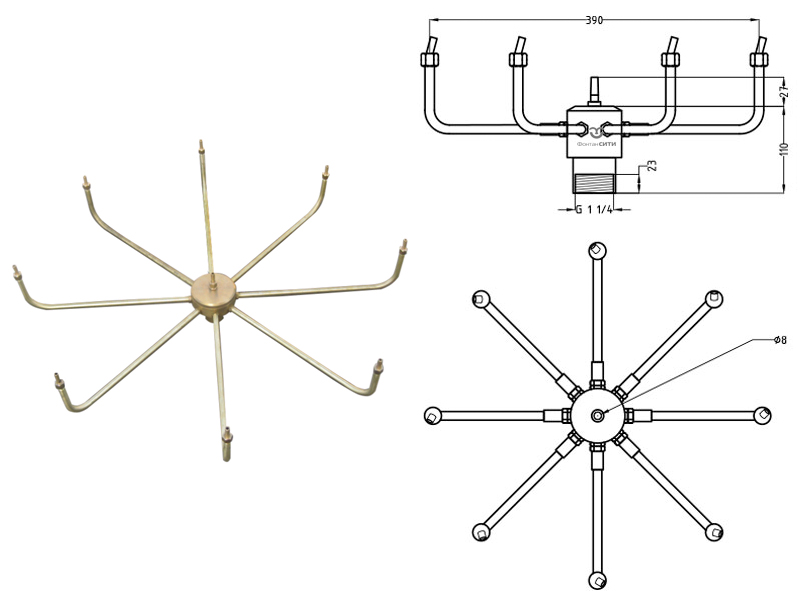 Фонтанная насадка FC 