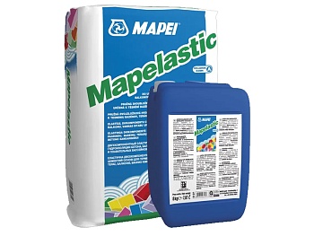 Двухкомпонентная гидроизоляция MAPEI Mapelastic (24кг + 8кг), изображение