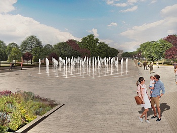 Пешеходный фонтан FC 15000 (с погружными насосами), изображение