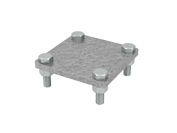 Крестообразный зажим полосы 80х70 мм, изображение