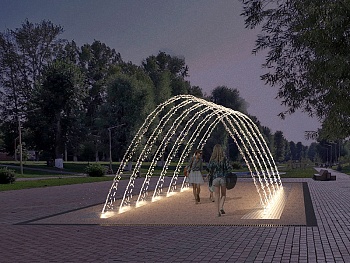 Пешеходный фонтан FC "Арка" 5000х8000, изображение