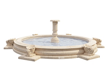 Фонтанная композиция FC "Каменный цветок" 5000 с наутилусами, изображение