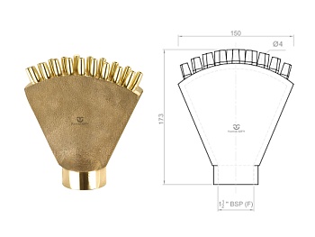 Фонтанная насадка FCI "Fan Jet" 19-4, изображение