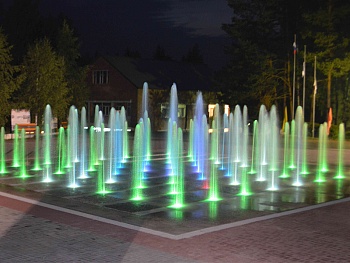 Пешеходный фонтан FC 10400х10400 (с погружными насосами), изображение